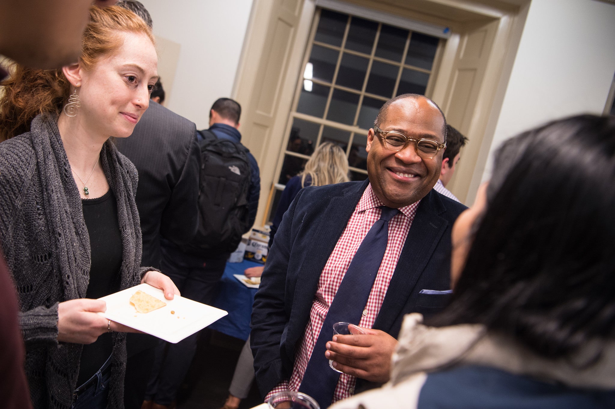 Fellow speaks to McCourt students.