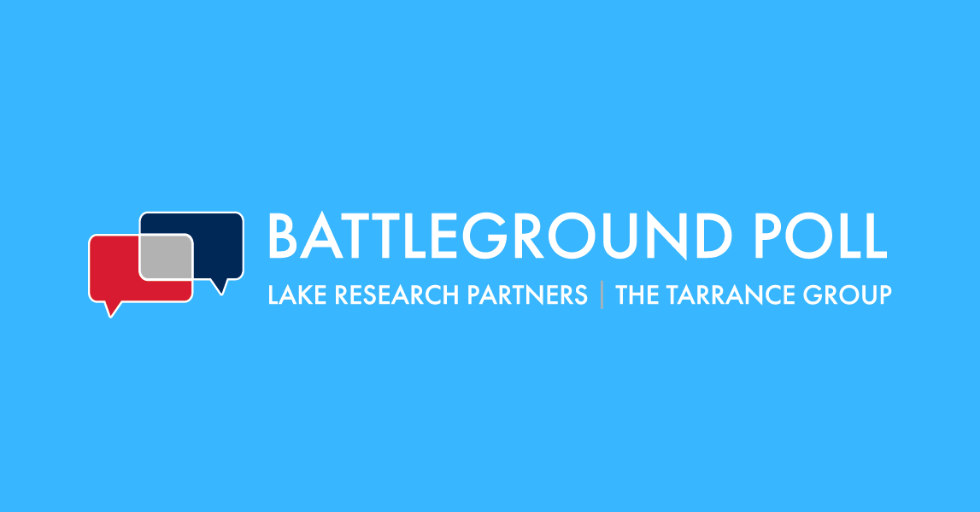 Battleground poll logo. Lake Research Partners. The Tarrance Group.