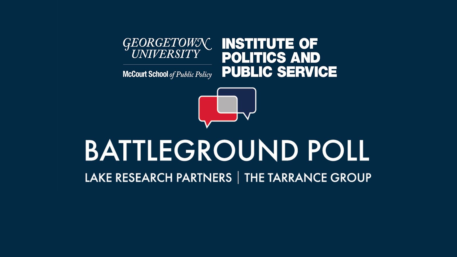 Battleground Poll logo & GU Politics logo