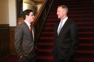 Aaron Bennett and Fall '16 Fellow Martin O'Malley.