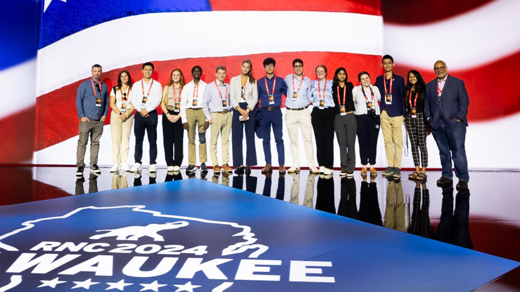 Students on stage at RNC