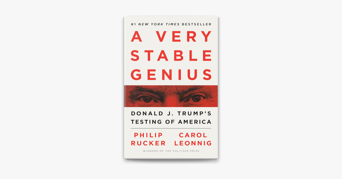 A Very Stable Genius - bookcover