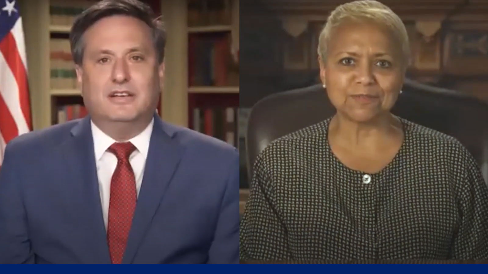 Ron Klain and Tina Flournoy